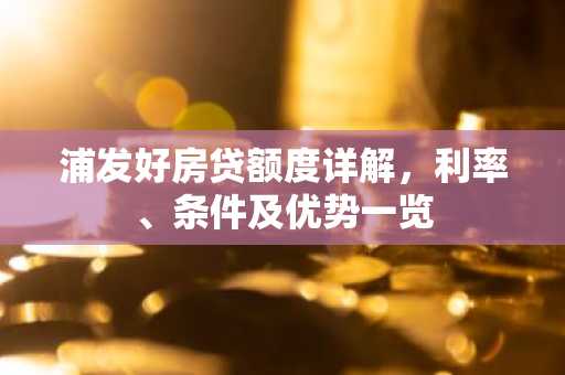 浦发好房贷额度详解，利率、条件及优势一览