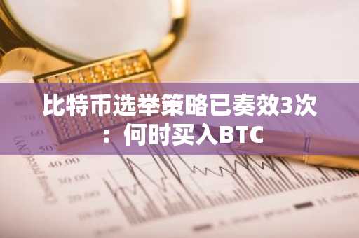 比特币选举策略已奏效3次：何时买入BTC