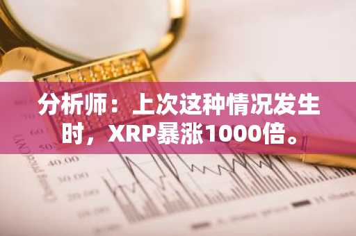 分析师：上次这种情况发生时，XRP暴涨1000倍。