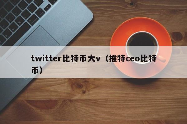 twitter比特币大v(推特ceo比特币)